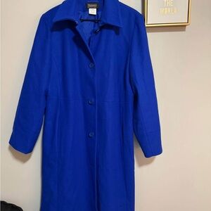 Shi by JOURNEYS Royal Blue Trench Coat